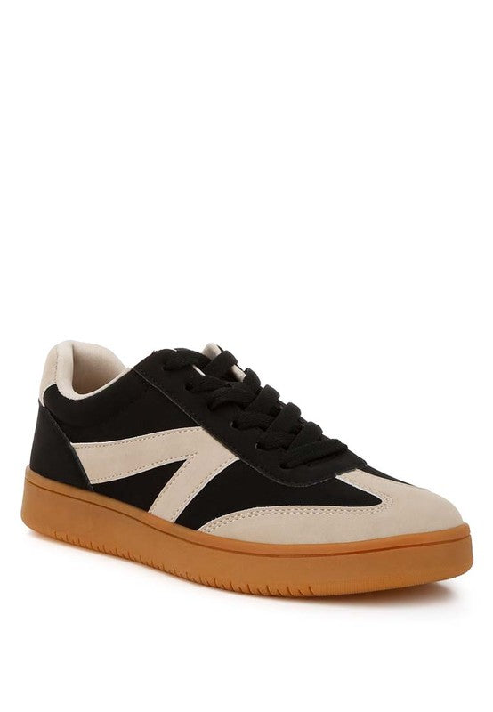 Contrasting Patchwork Chunky Sneakers