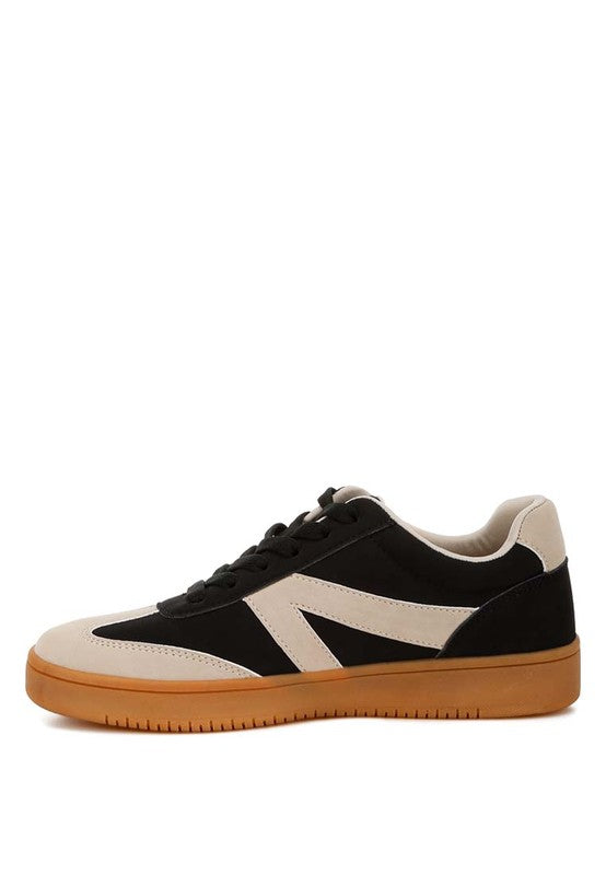 Contrasting Patchwork Chunky Sneakers