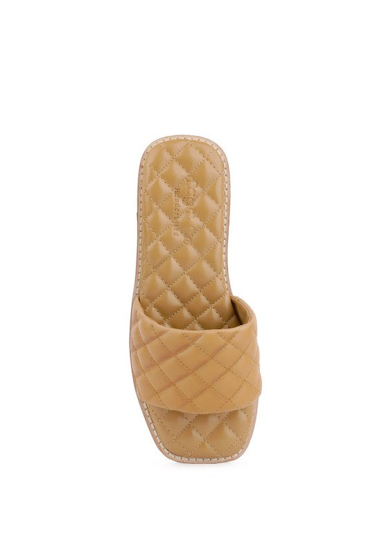 Handcrafted Leather Quilted Flats