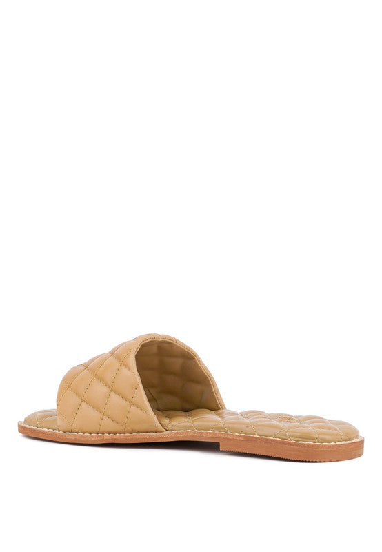 Handcrafted Leather Quilted Flats