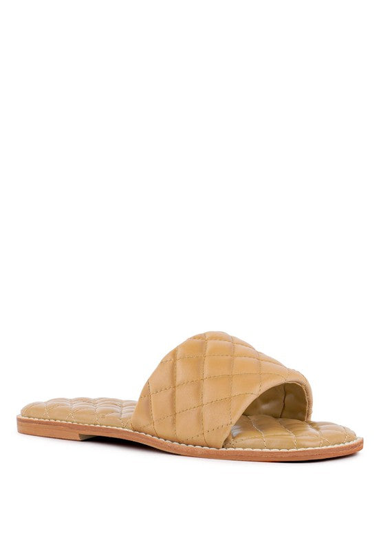 Handcrafted Leather Quilted Flats