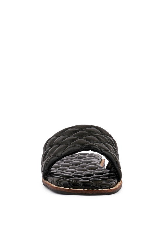 Handcrafted Leather Quilted Flats