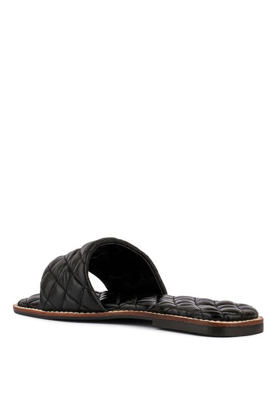 Handcrafted Leather Quilted Flats