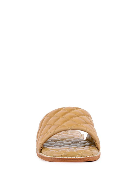 Handcrafted Leather Quilted Flats