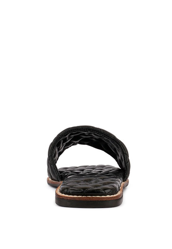 Handcrafted Leather Quilted Flats