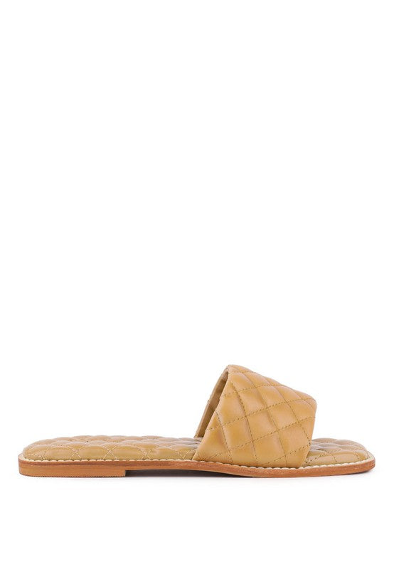 Handcrafted Leather Quilted Flats
