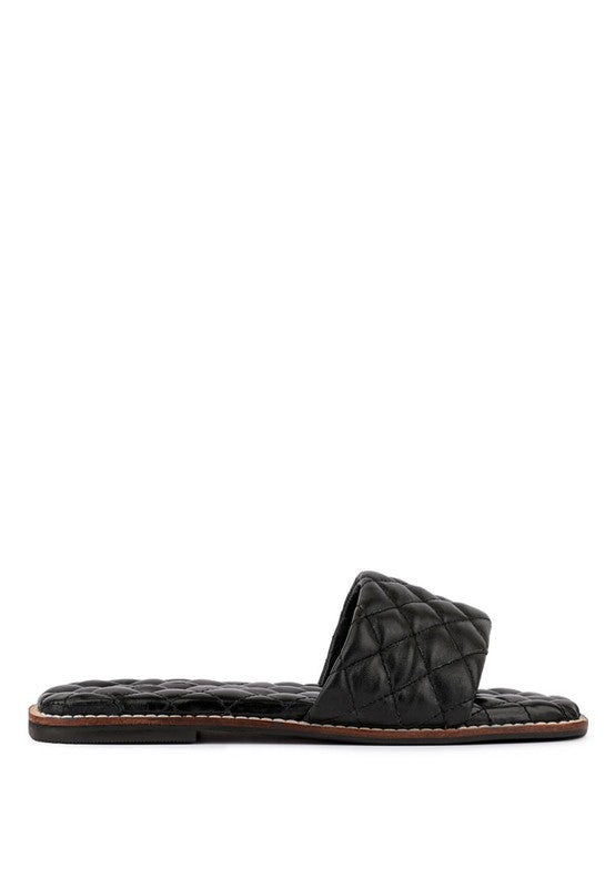 Handcrafted Leather Quilted Flats