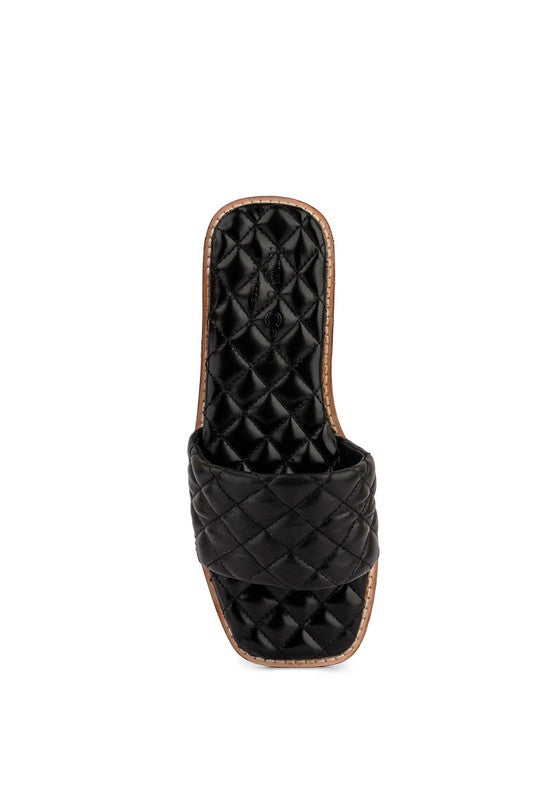 Handcrafted Leather Quilted Flats