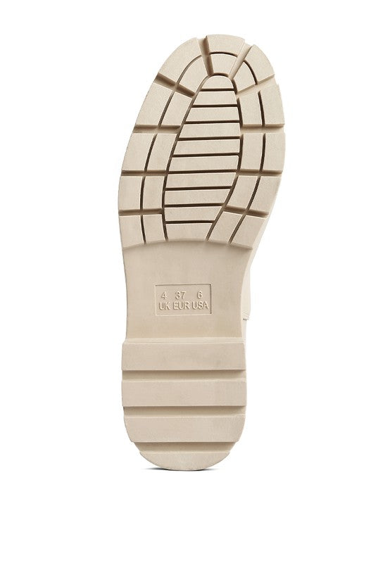 Lug Sole Boots with Elasticated Gussets
