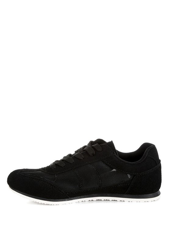 Microfiber & Mesh Sneakers