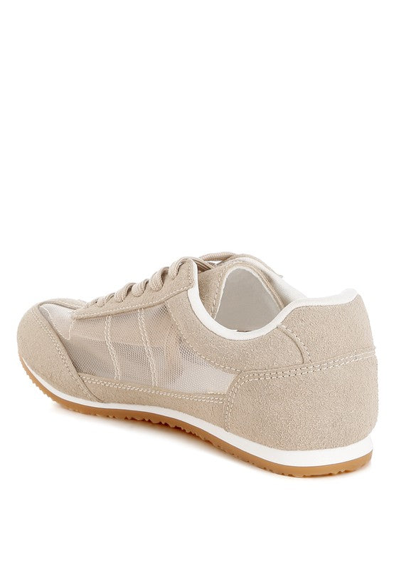 Microfiber & Mesh Sneakers