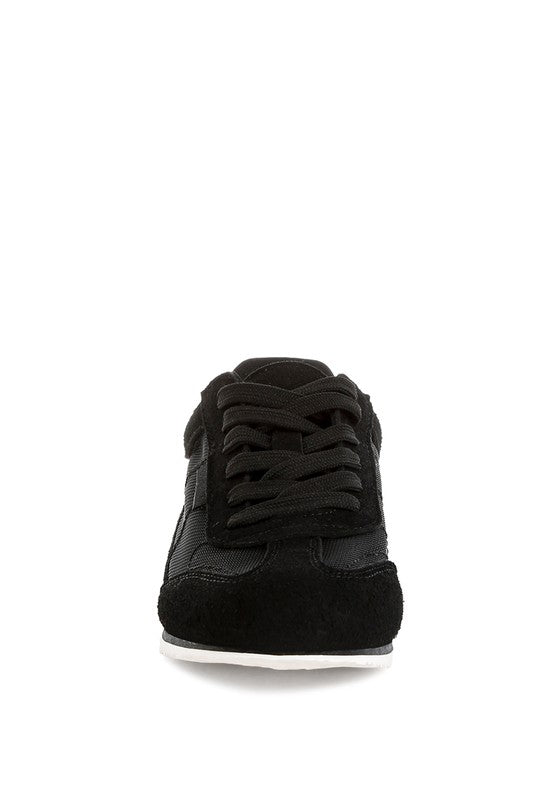 Microfiber & Mesh Sneakers