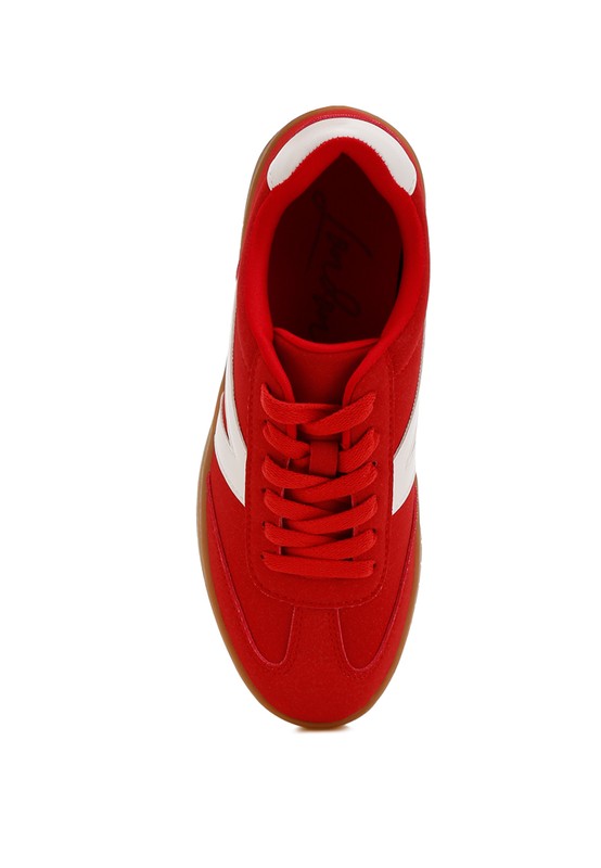 Contrasting Patchwork Chunky Sneakers