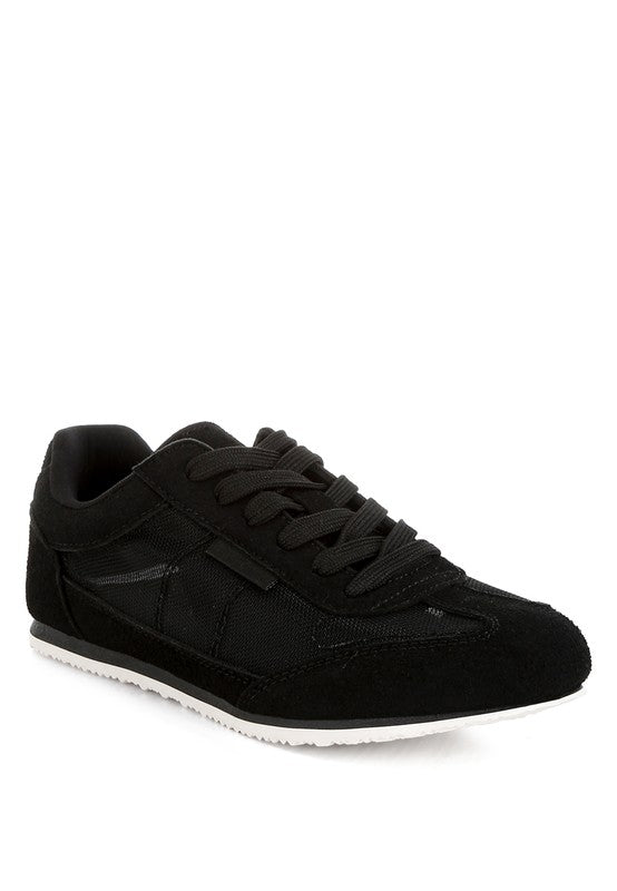Microfiber & Mesh Sneakers
