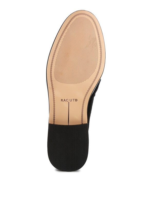 Tassel Detail Suede Loafers