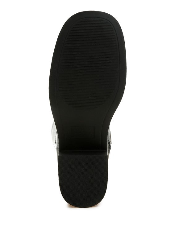 Block Heel Calf Boots
