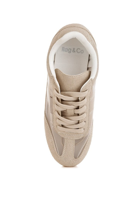 Microfiber & Mesh Sneakers