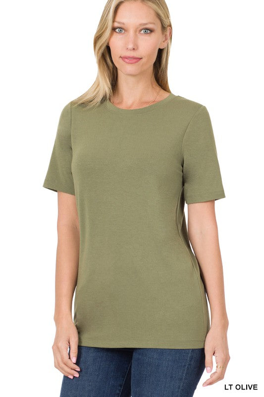 Short Sleeve Round Neck Top