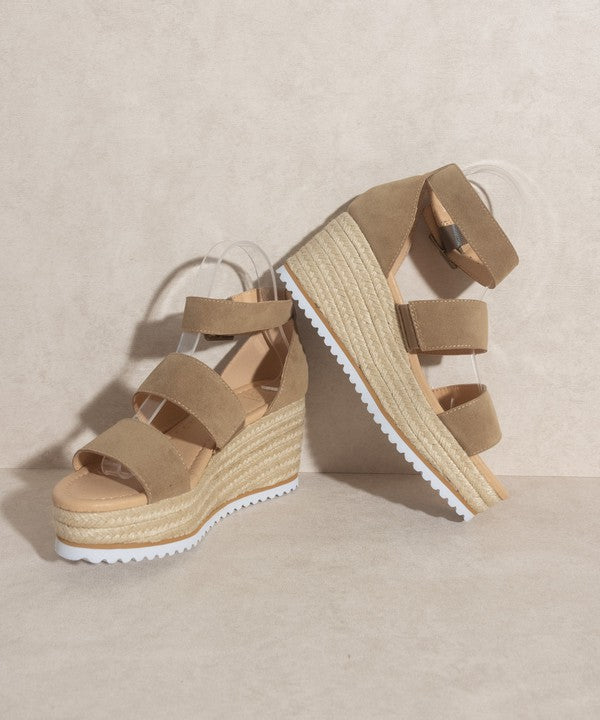 Double Strap Wedge Heel - Slyvie