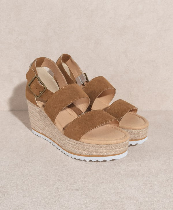 Double Strap Wedge Heel - Slyvie