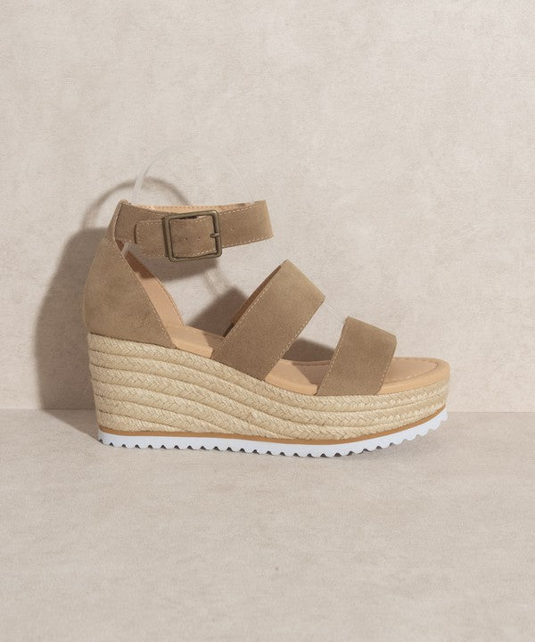 Double Strap Wedge Heel - Slyvie