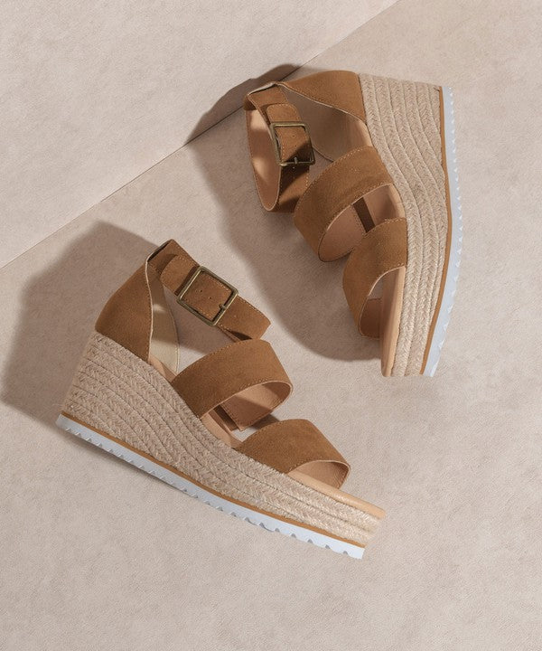 Double Strap Wedge Heel - Slyvie