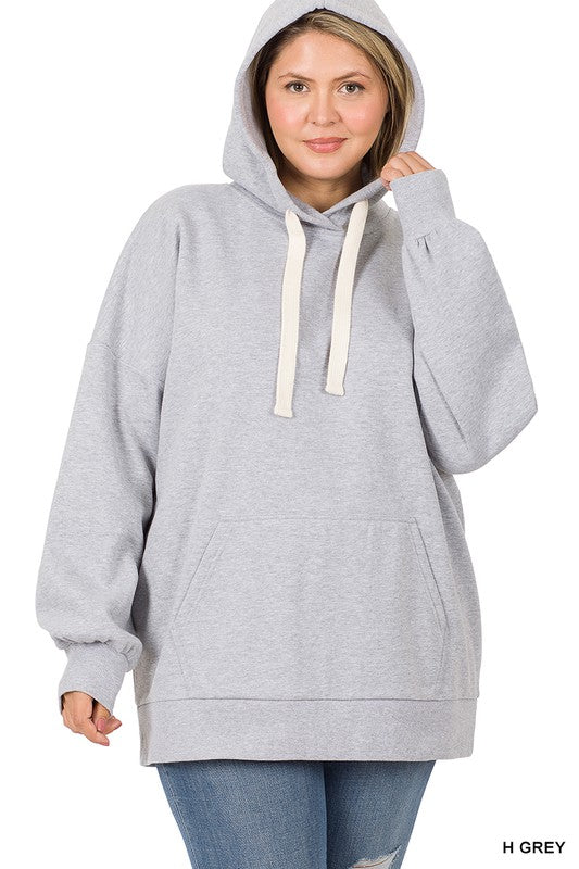 Plus Oversized Longline Hoodie Sweatshirt