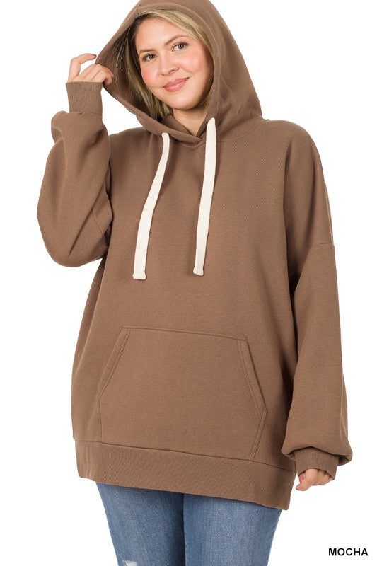 Plus Oversized Longline Hoodie Sweatshirt