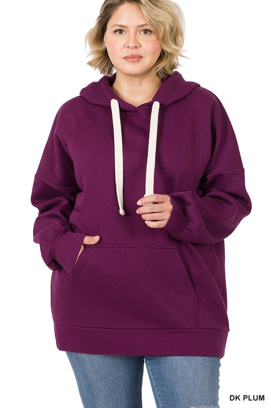 Plus Oversized Longline Hoodie Sweatshirt