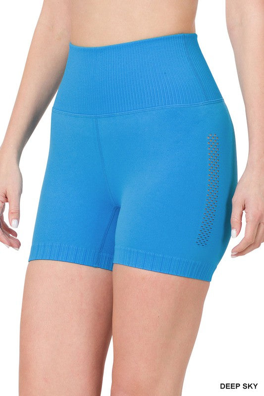 Seamless High Waisted Work Out Shorts