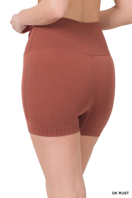 Seamless High Waisted Work Out Shorts