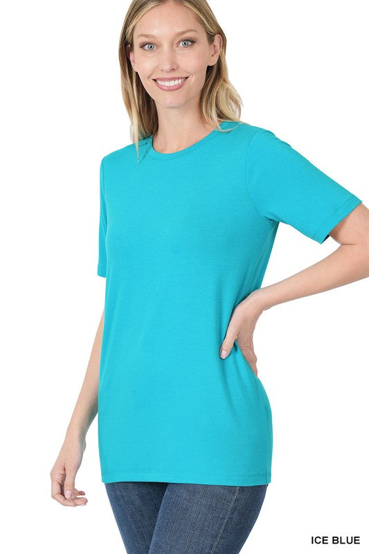 Short Sleeve Round Neck Top