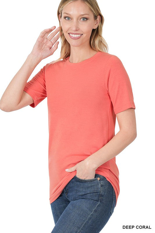 Short Sleeve Round Neck Top