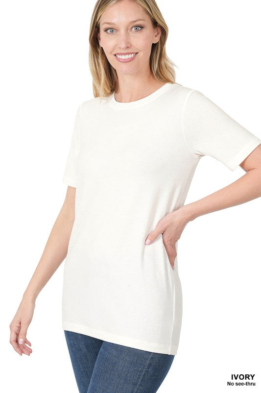 Short Sleeve Round Neck Top