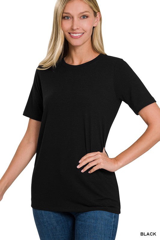 Short Sleeve Round Neck Top