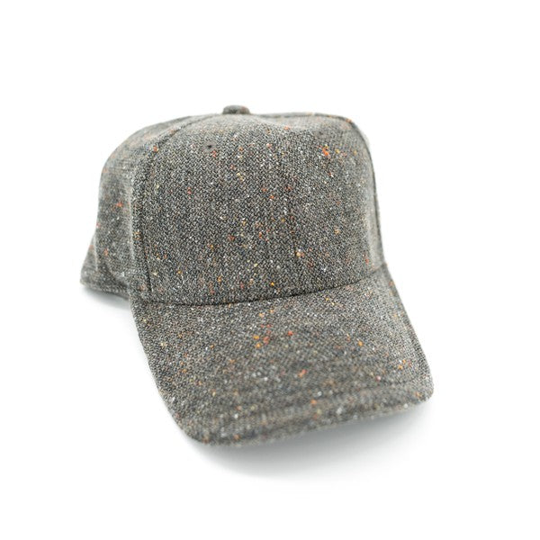 Tweed Ball Cap Fall Fashion Autumn Hat