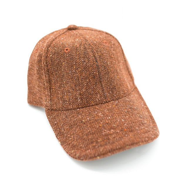 Tweed Ball Cap Fall Fashion Autumn Hat