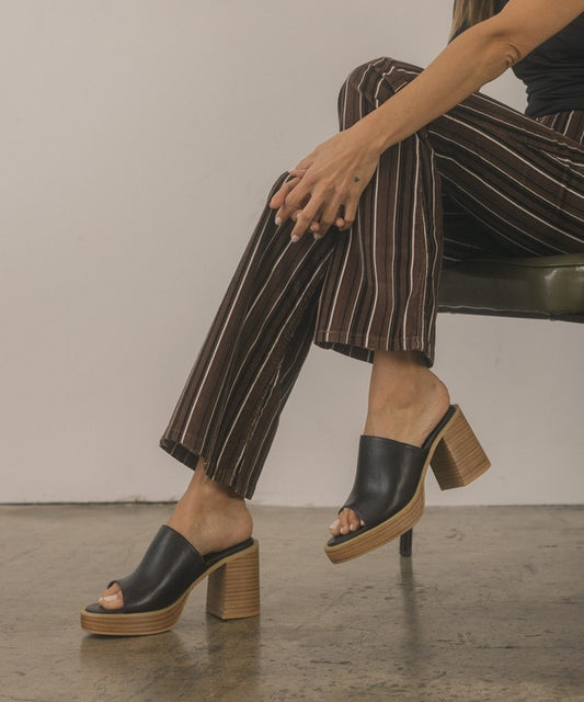 Platform Slide Heel - Camille