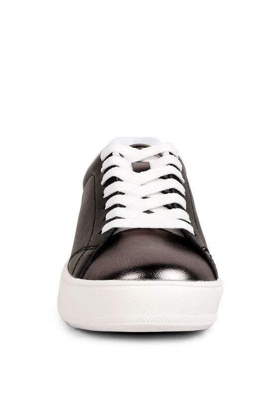 Metallic Accent Sneakers