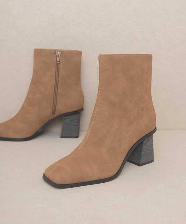 Vera - Square Toe Ankle Boots