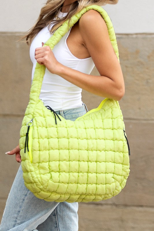 Quilted Puffer Tote