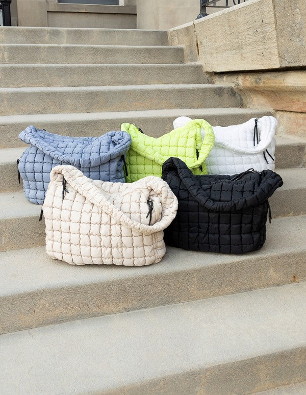 Quilted Puffer Tote