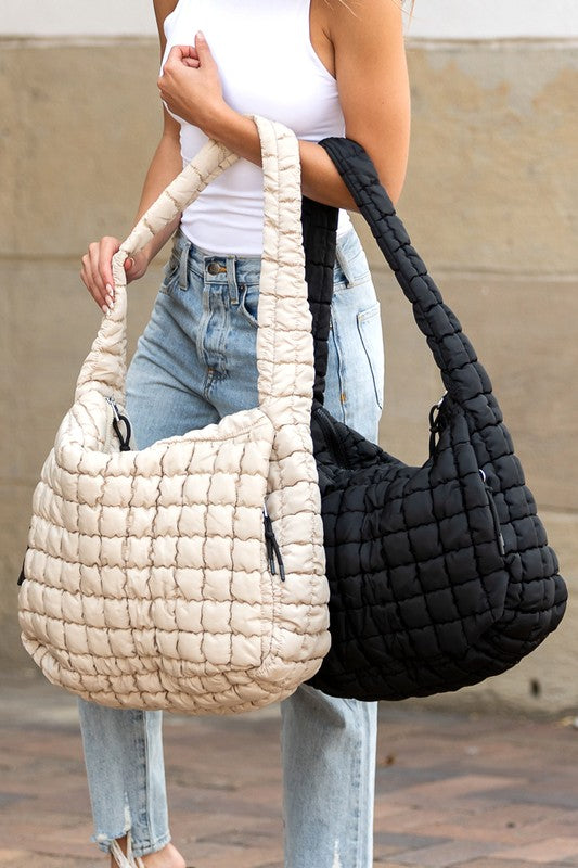 Quilted Puffer Tote