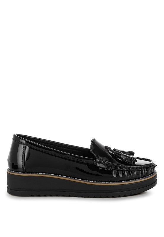 Tassel Detail Flatform Loafers