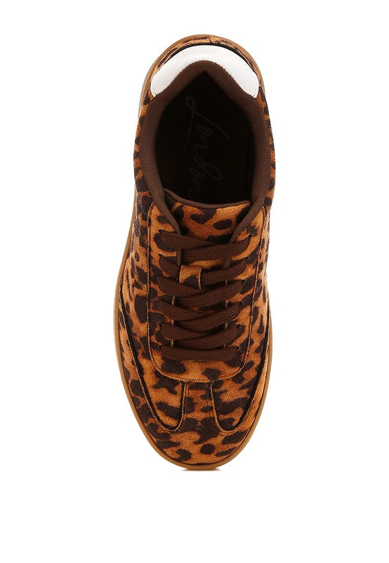 Leopard Print Chunky Sneakers