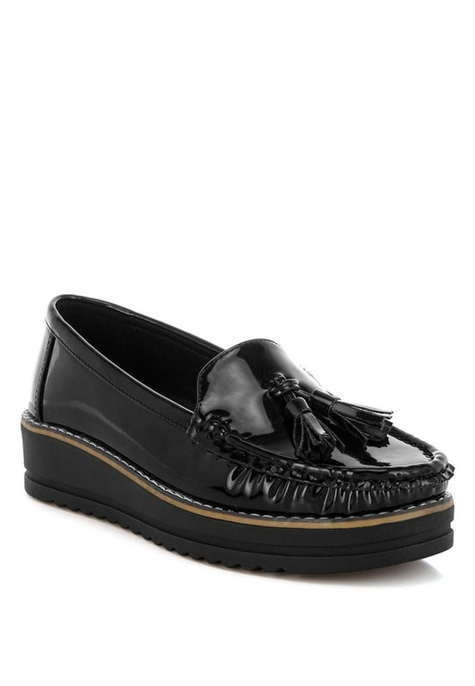 Tassel Detail Flatform Loafers