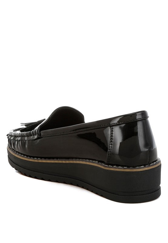 Tassel Detail Flatform Loafers